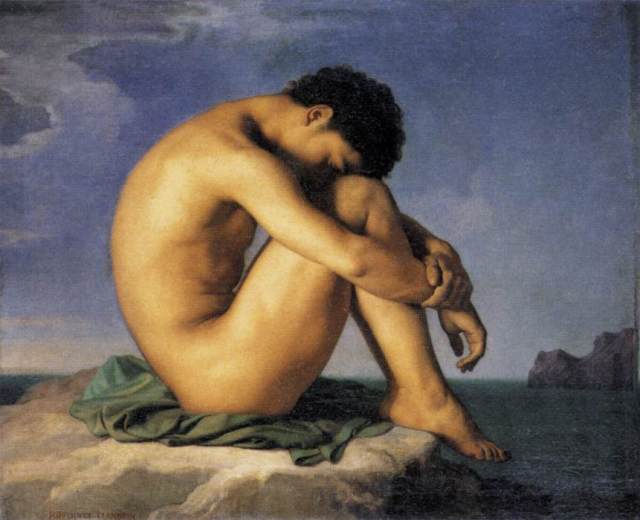 5529-young-man-by-the-sea-hippolyte-flandrin